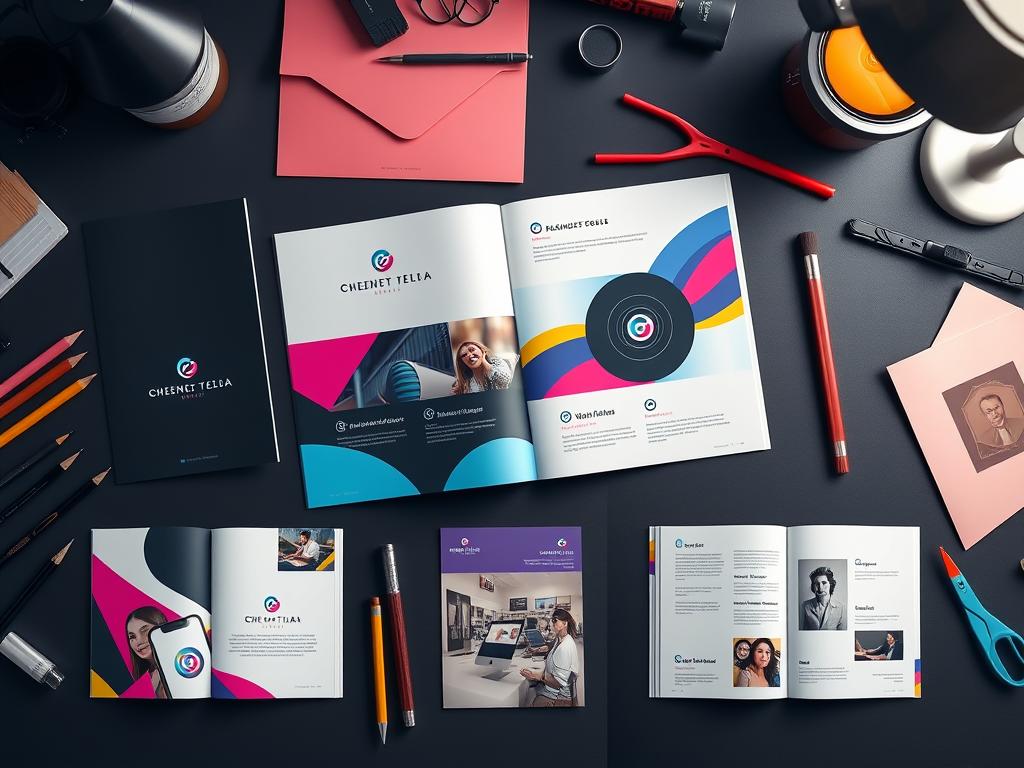 Design de livreto com identidade visual