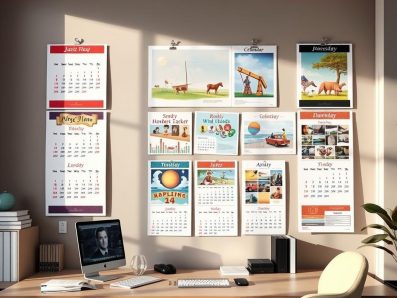 Calendários de Parede Personalizados: Organize-se em Grande Estilo