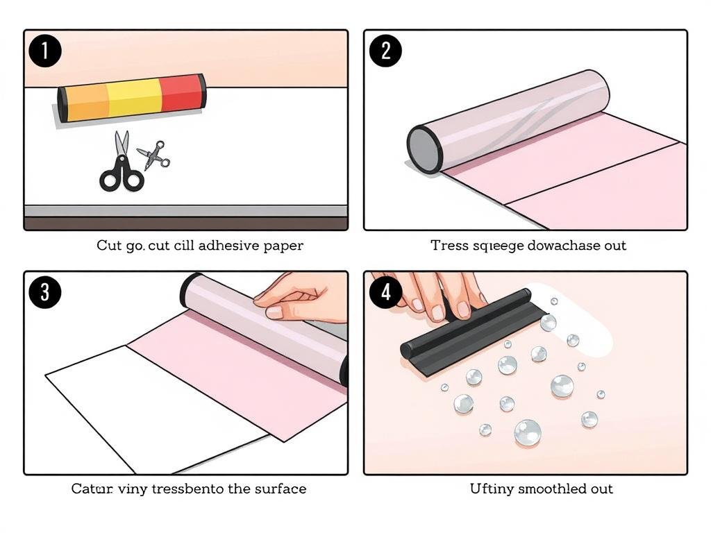 como aplicar papel adesivo vinil