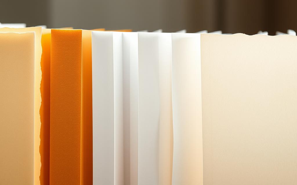 comparação gramaturas de papel A6