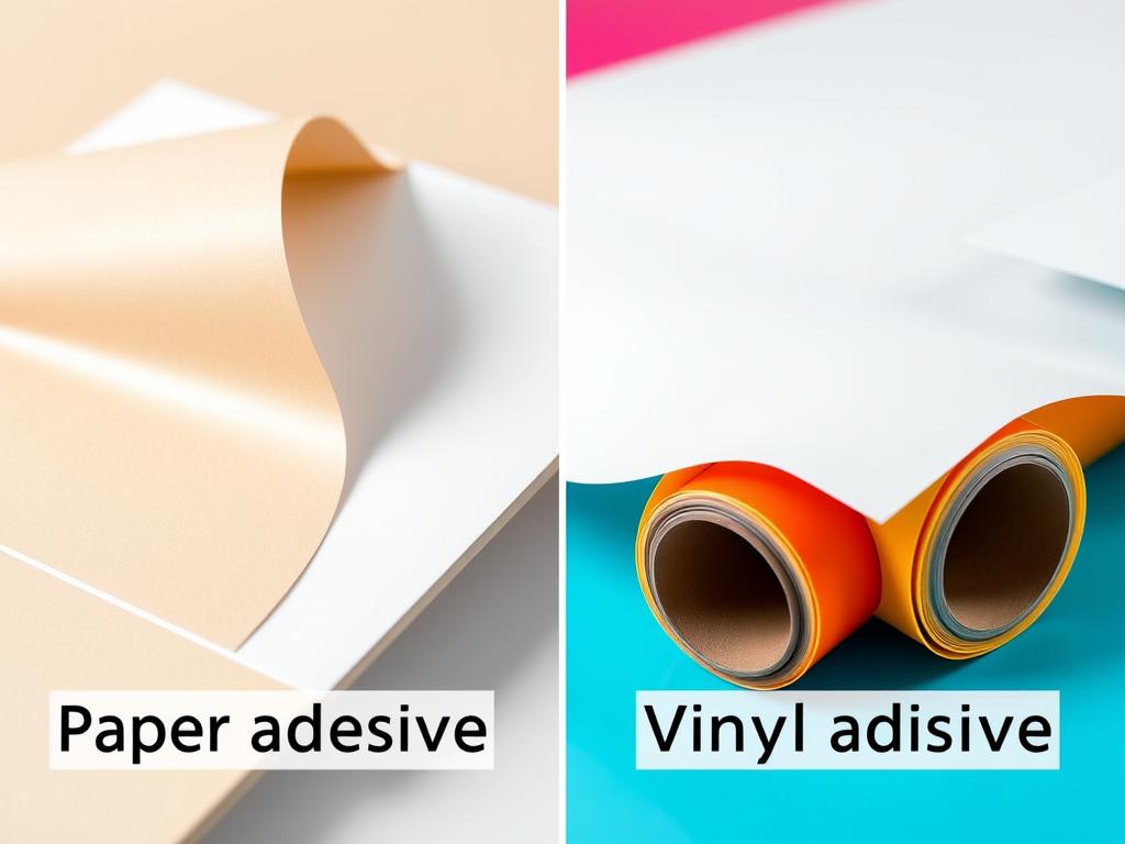 comparativo adesivo em papel e vinil