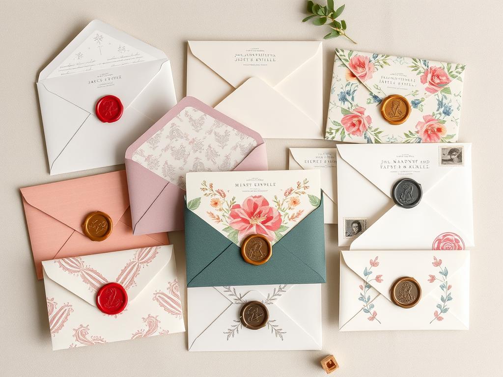 design de envelopes personalizados