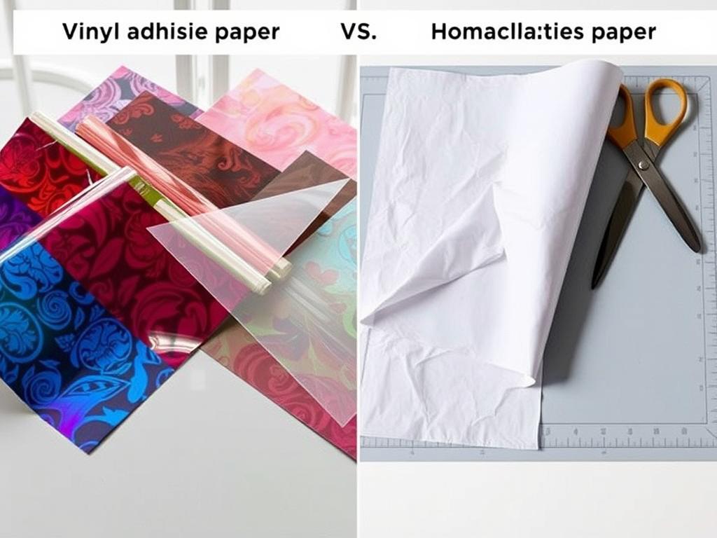 diferença entre papel adesivo vinil e adesivo comum