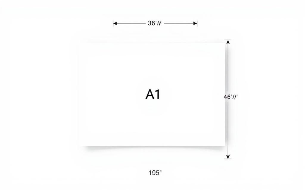 dimensões do papel A1