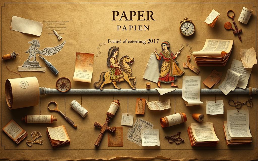 história do papel