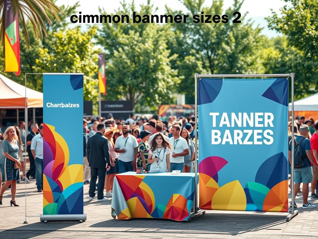 tamanhos comuns de banners para eventos