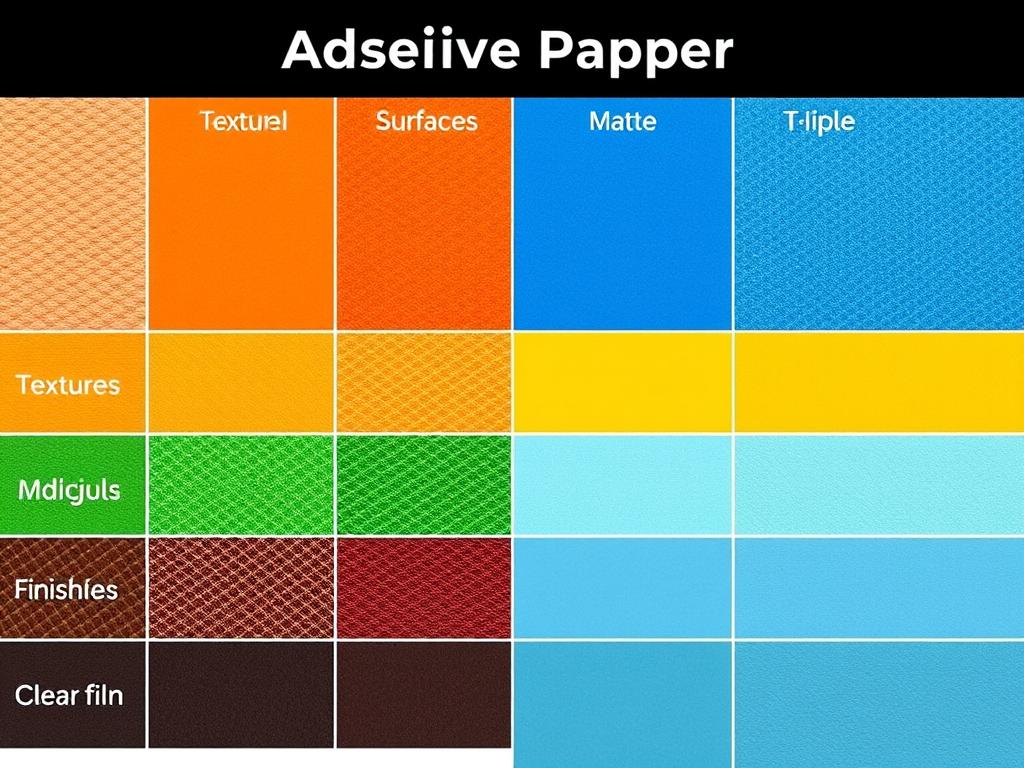 tipos de papel adesivos comparação geral