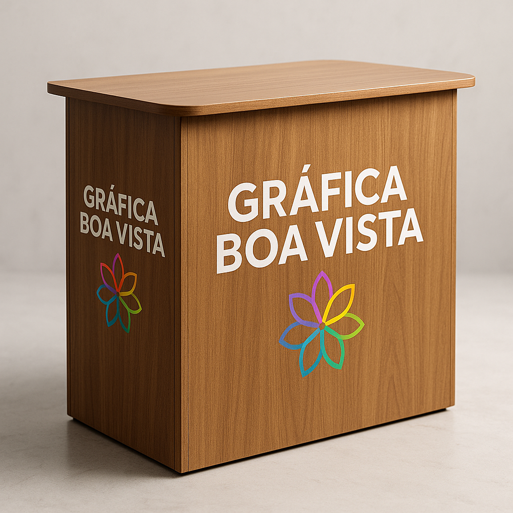 Balcão Promocional em MDF Grande (L) 84cm x (P) 40cm x (A) 90cm