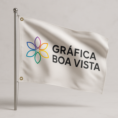 Bandeira em Tecido Gabardine com Bolsa para Haste