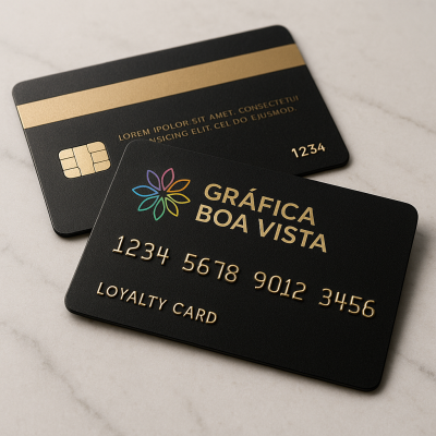 Carteirinha Arte Única em PVC 0,5mm Cristal Frente e Verso