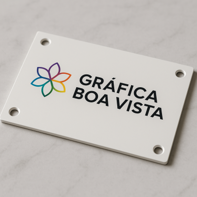 Placa PVC Personalizada — Adesivo Vinil
