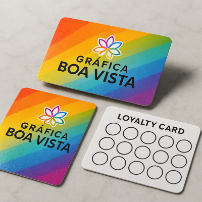 Cartão Fidelidade Colorido — Supremo 300g UV Total