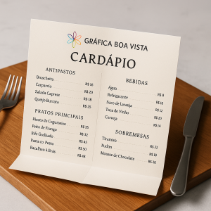Cardápios e Comandas