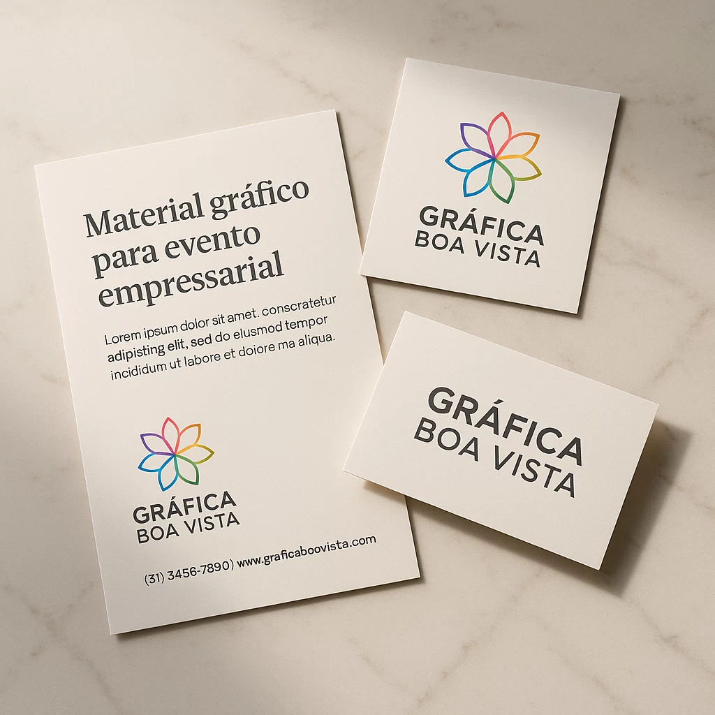 Material gráfico para evento empresarial