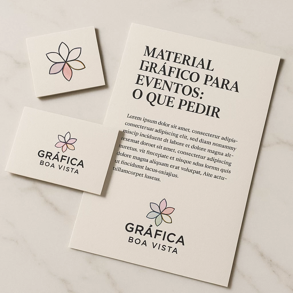 Material gráfico para eventos: o que pedir