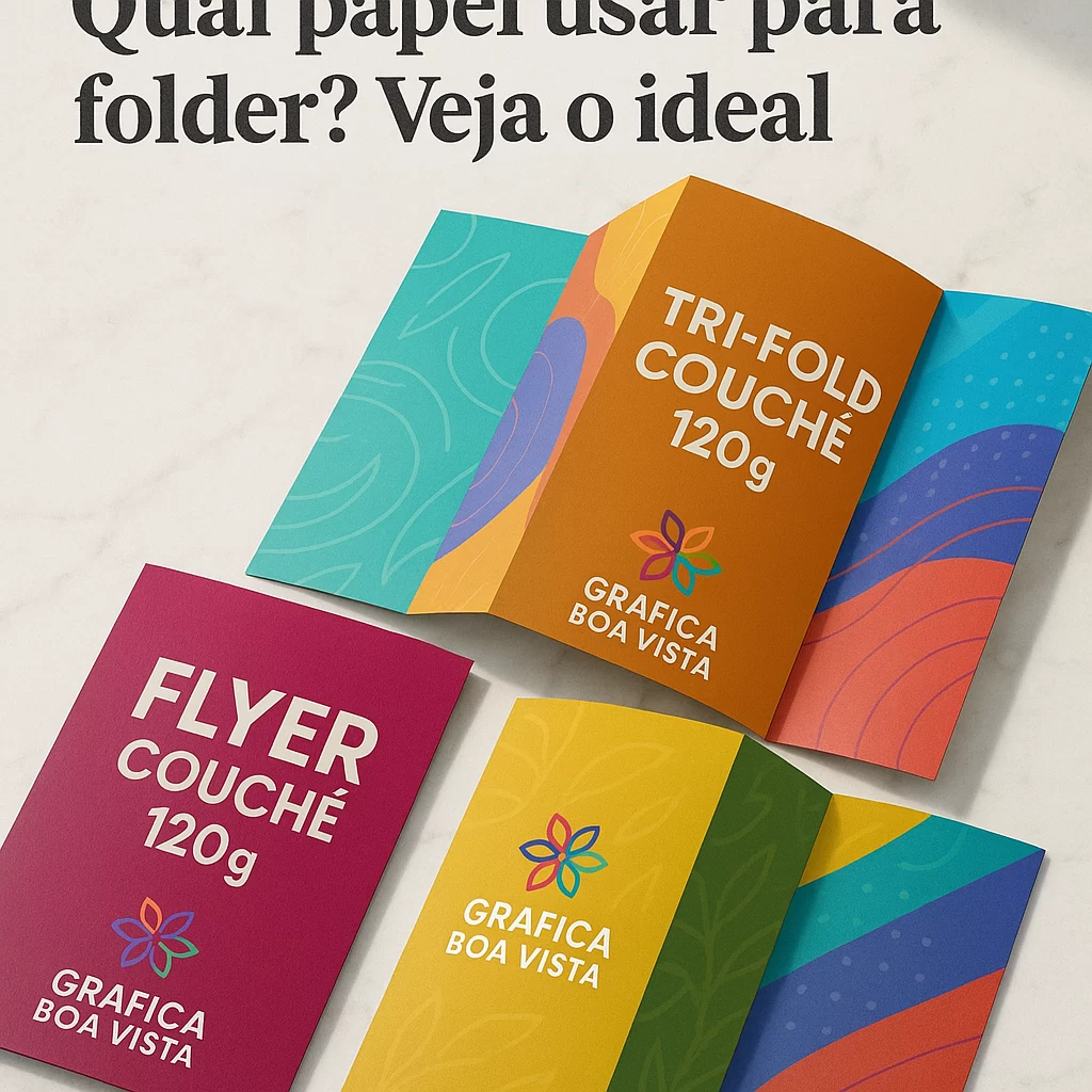 Qual papel usar para folder? Veja o ideal