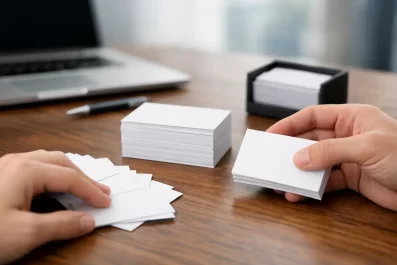 Quantos cartões de visita pedir?