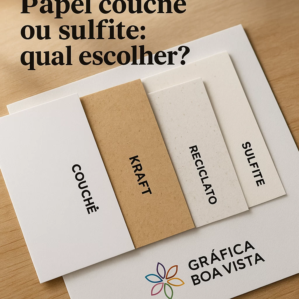 Papel couchê ou sulfite: qual escolher?