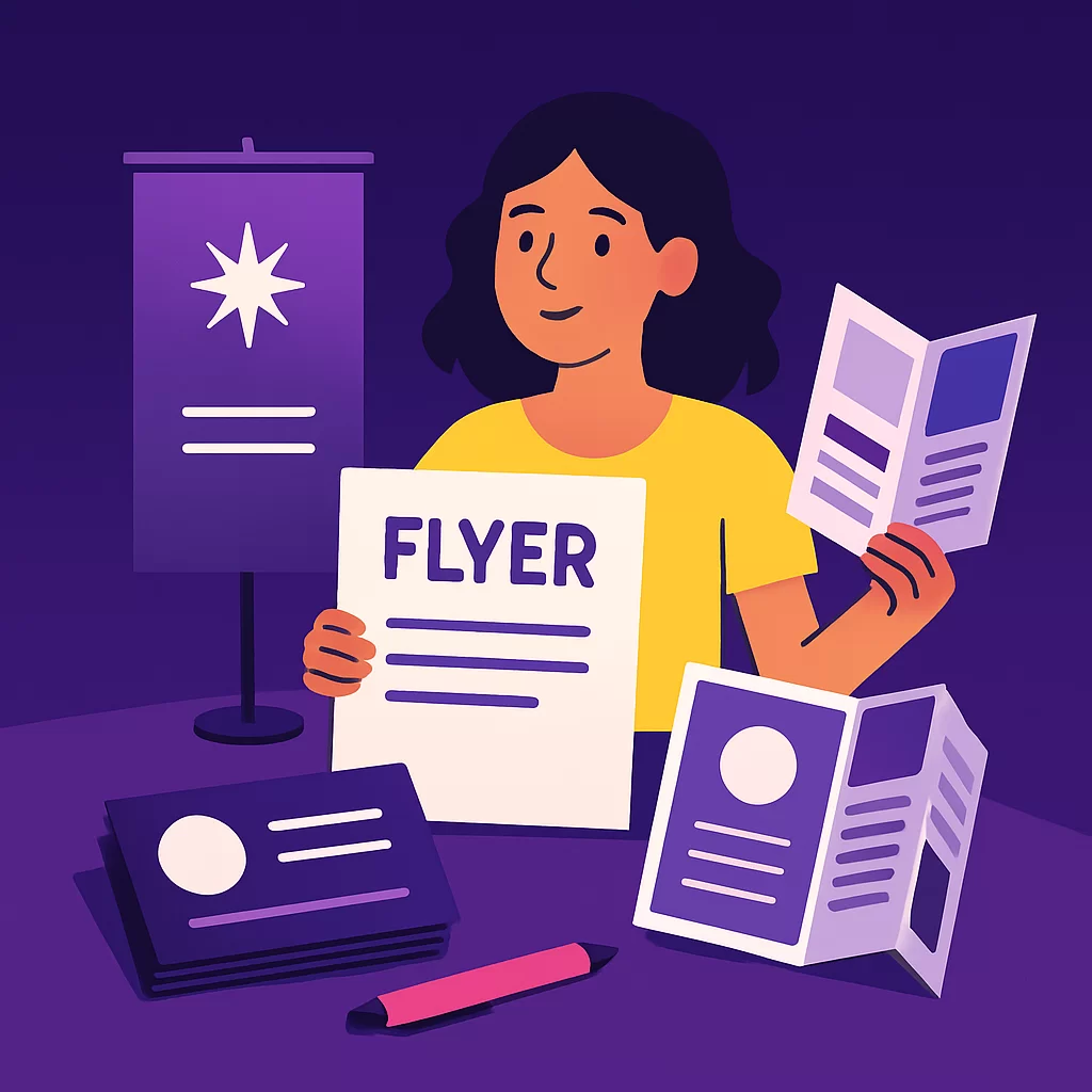 Tipos de materiais gráficos promocionais