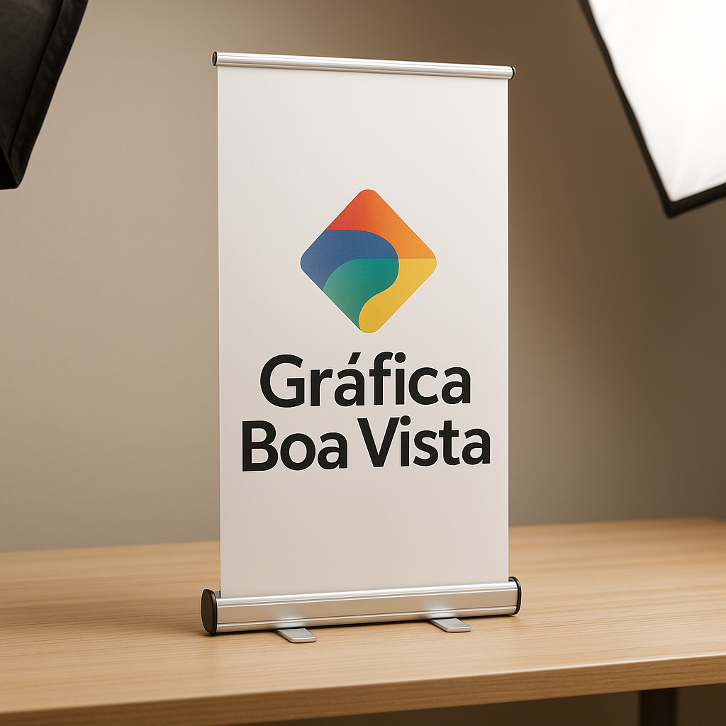 Banner de lona sendo impresso em gráfica de Curitiba, com equipamento de impressão de grande formato