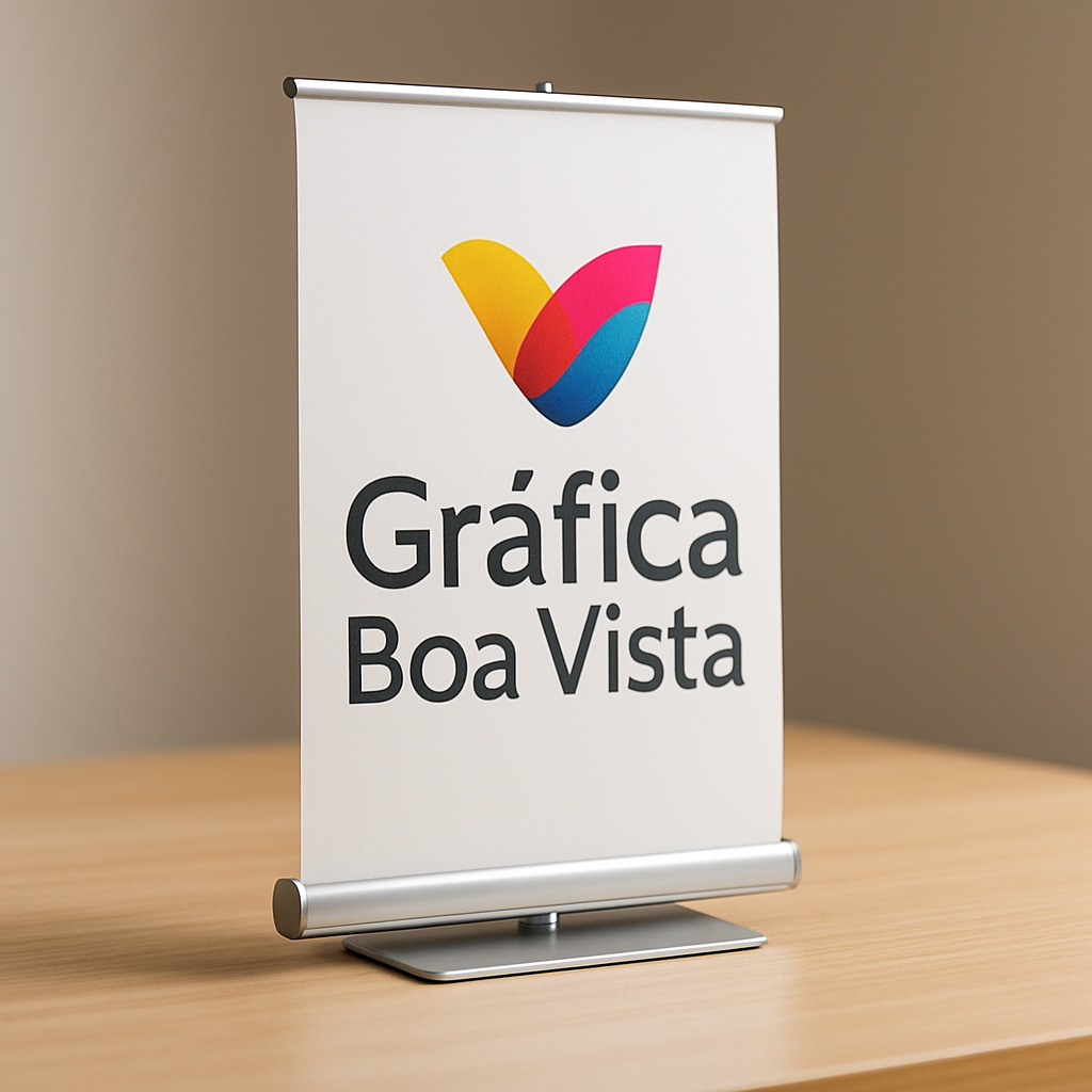 Banner de lona sendo impresso em gráfica de Curitiba, com equipamento de impressão de grande formato