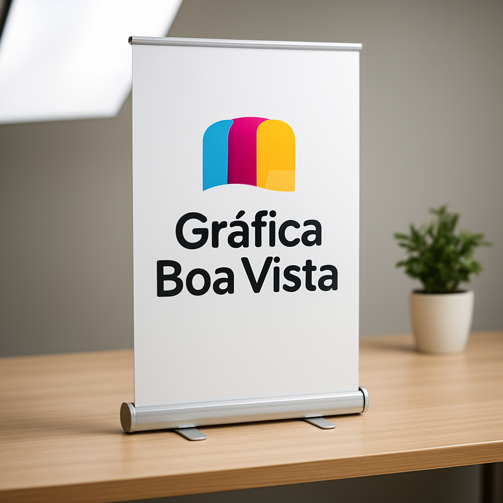 Banner de lona sendo impresso em gráfica de Curitiba, com equipamento de impressão de grande formato