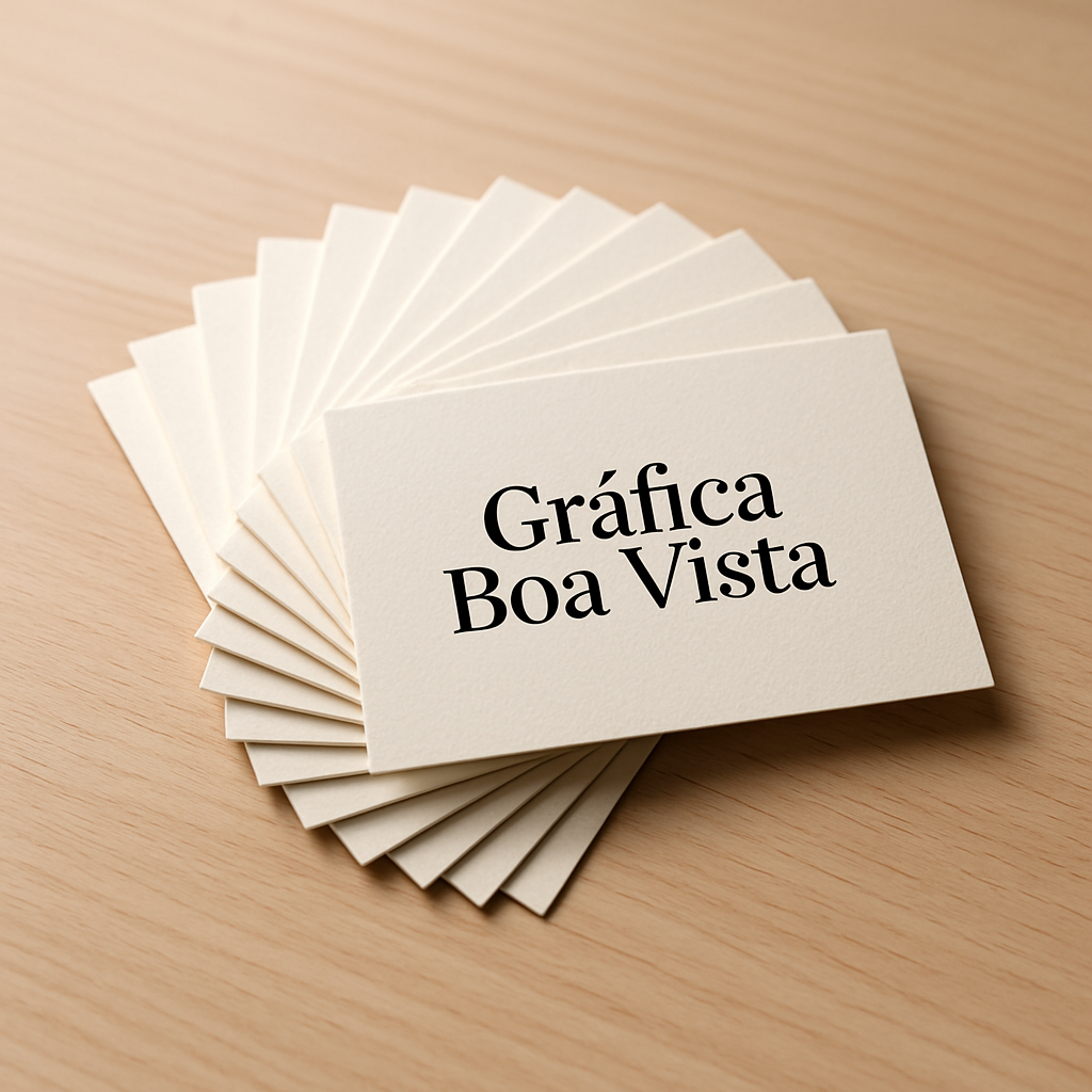 Pilha de cartão de visita profissional impressa em gráfica, com acabamento de qualidade