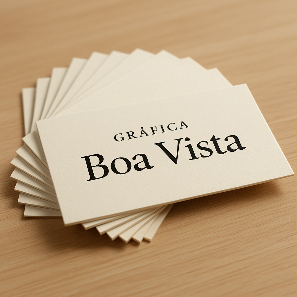 Pilha de cartão de visita profissional impressa em gráfica, com acabamento de qualidade