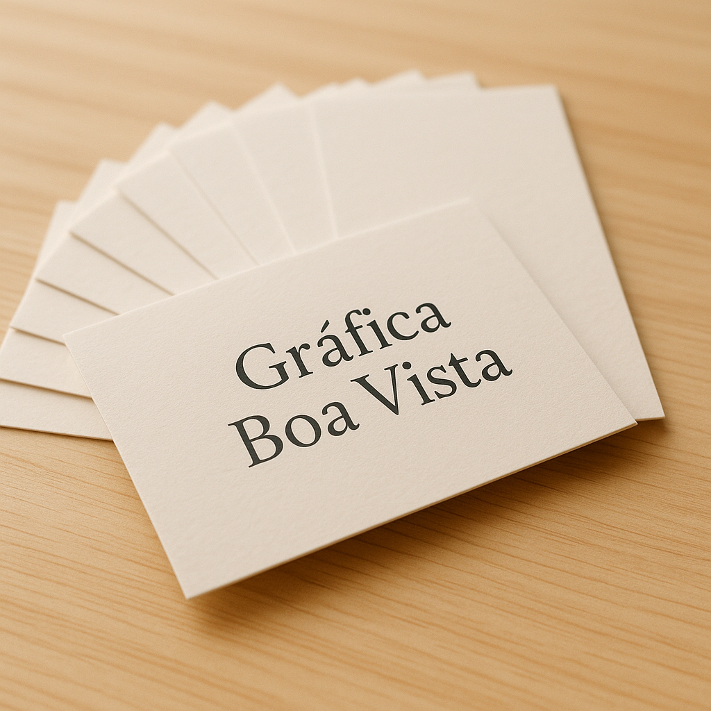 Gráfica em Curitiba com cartões de visita prontos e atendimento profissional