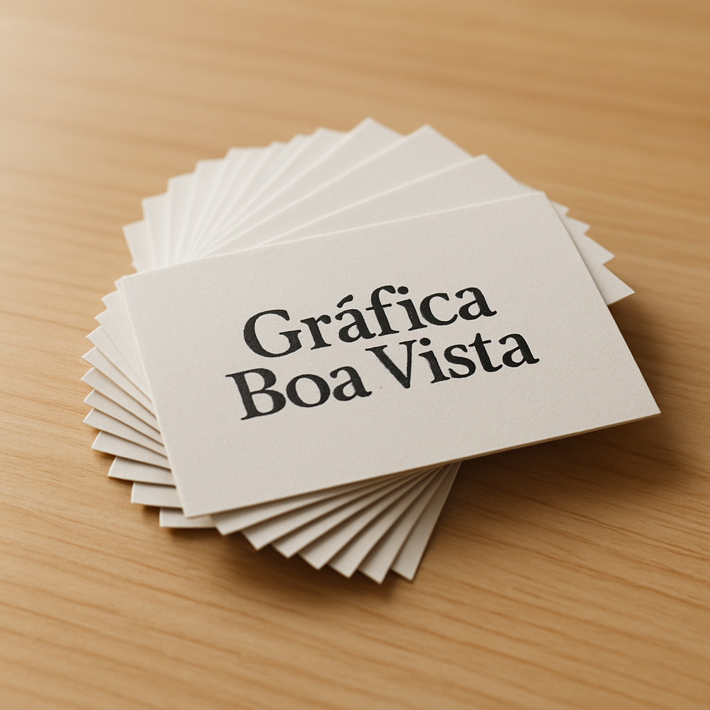 Gráfica em Curitiba com cartões de visita prontos e atendimento profissional