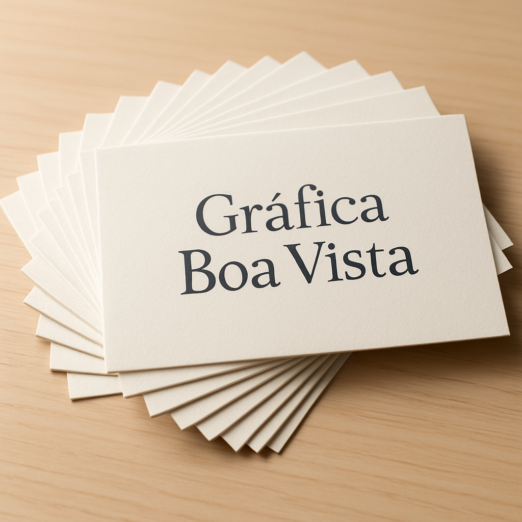 Gráfica em Curitiba com cartões de visita prontos e atendimento profissional