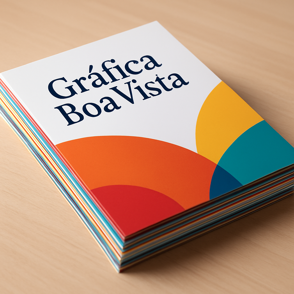 Panfletos impressos em gráfica de Curitiba com acabamento brilhante e visual profissional