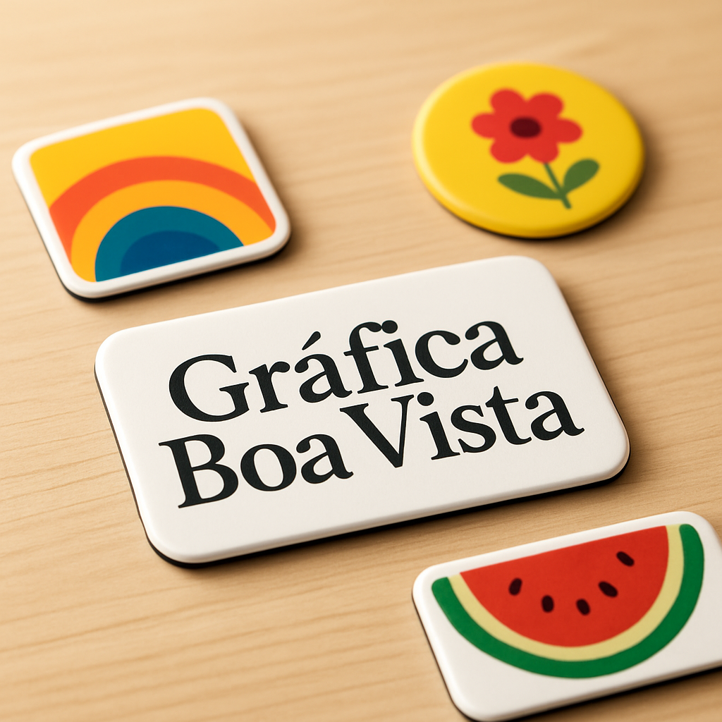 Ímã de geladeira para clínica e consultório aplicado em uma geladeira, com visual profissional e discreto