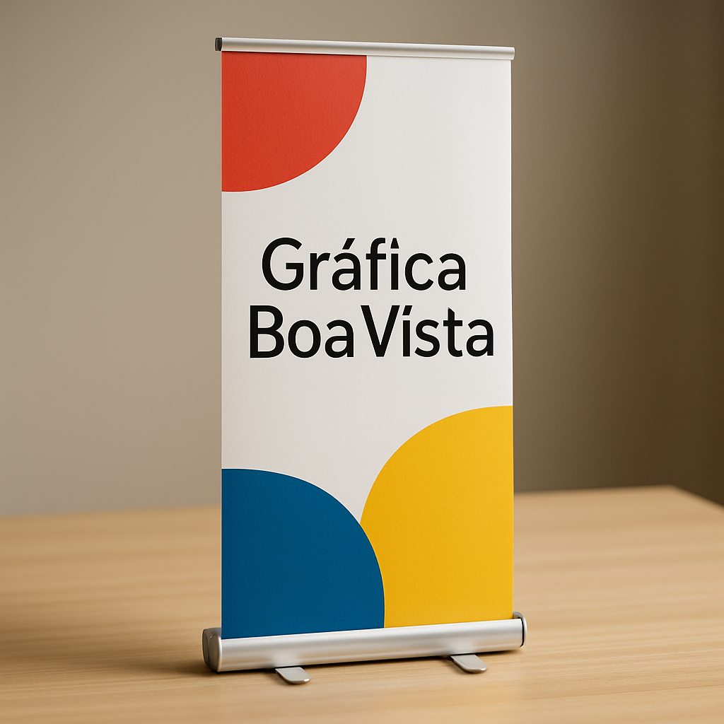 Windbanner para clínicas e consultórios instalado na fachada de uma clínica, com visual profissional e moderno