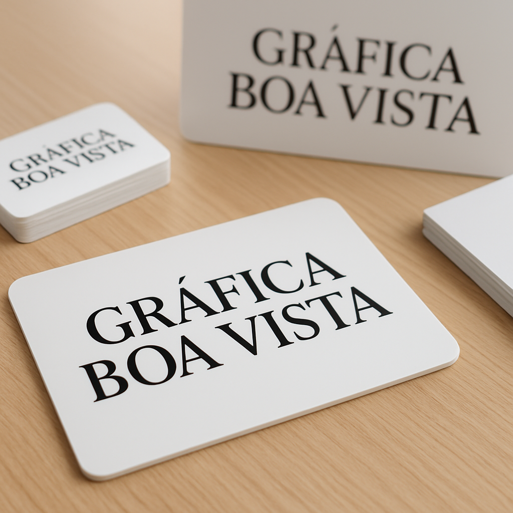 Recepção de clínica com placa PVC/PS profissional e moderna