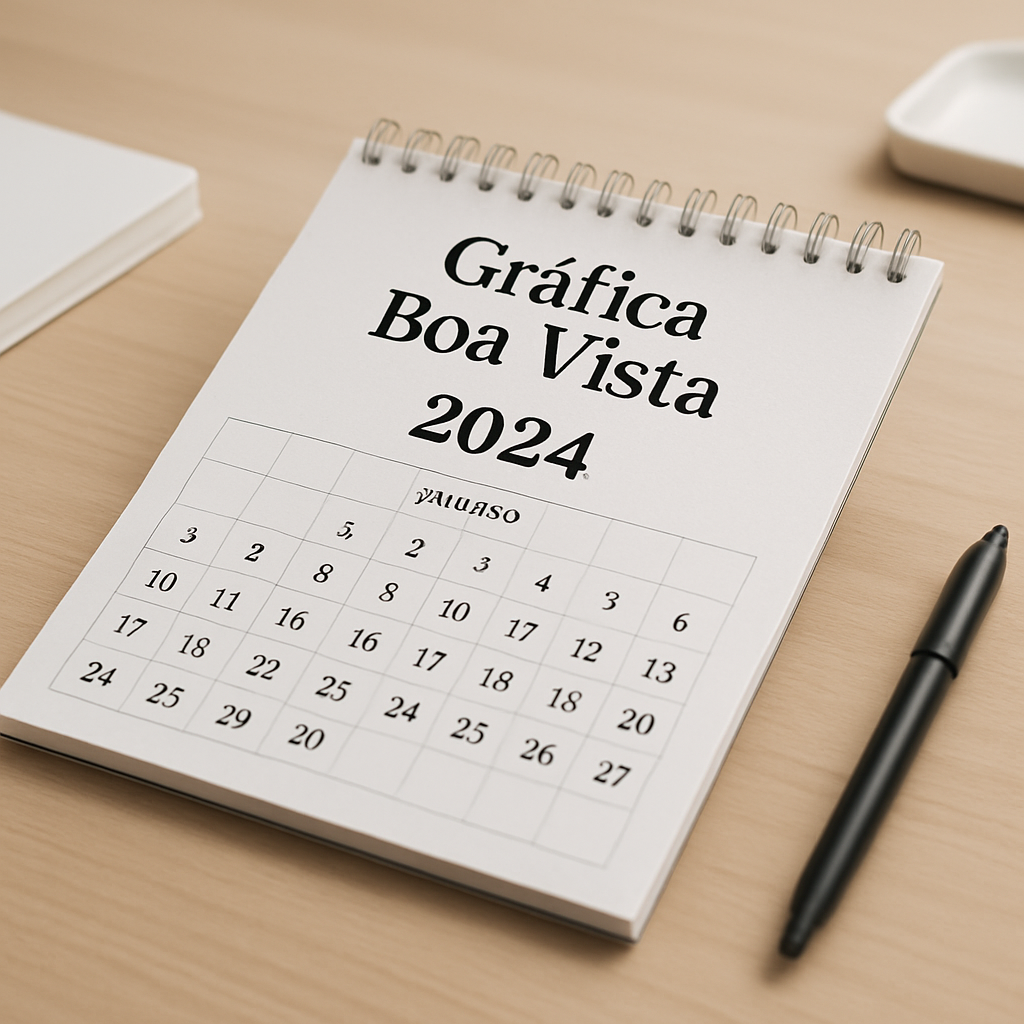 Calendários de mesa e de parede produzidos em gráfica em Curitiba