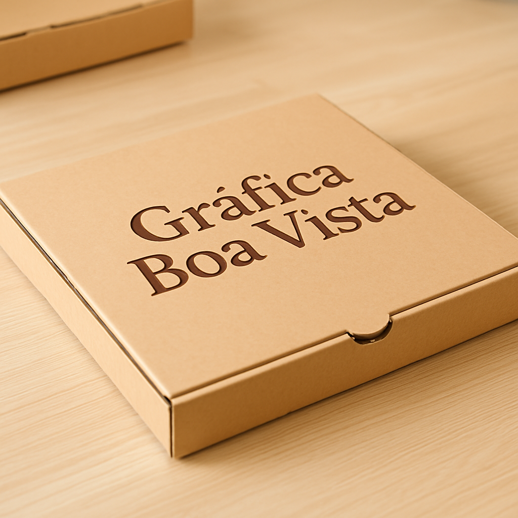 Caixa de Pizza personalizada para clínica e consultório em ambiente profissional