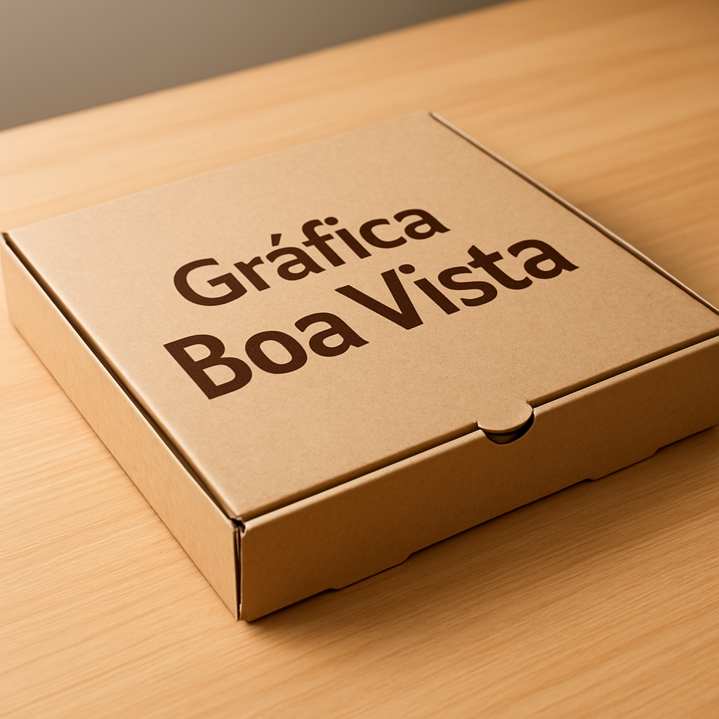 Caixas de pizza personalizadas em uma gráfica de Curitiba, prontas para produção e entrega