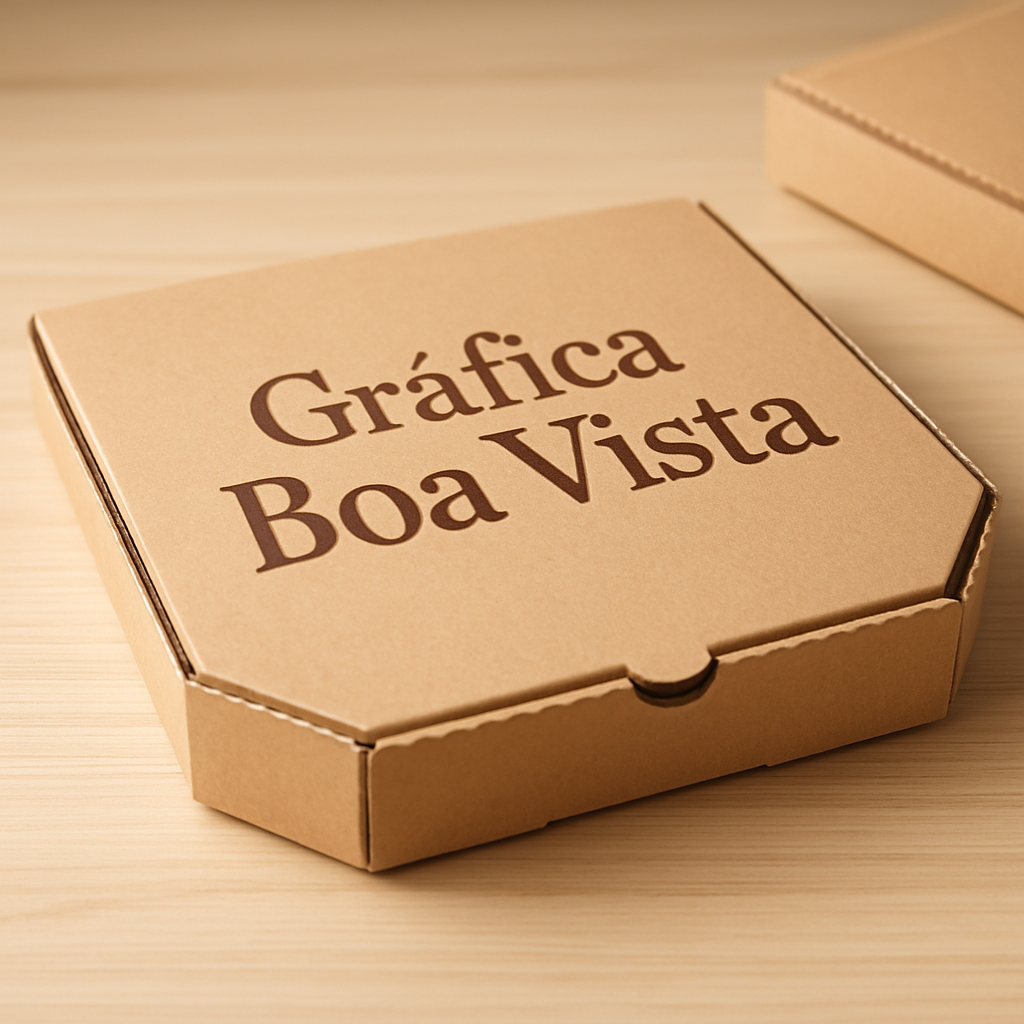 Caixa de pizza personalizada para clínicas e consultórios em uma recepção profissional