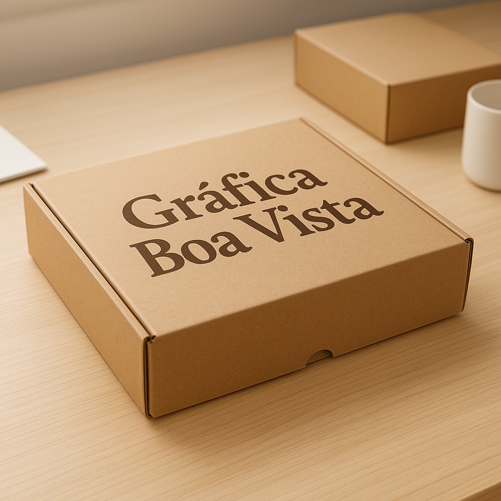 Caixa para delivery personalizada para clínicas e consultórios em ambiente de estúdio