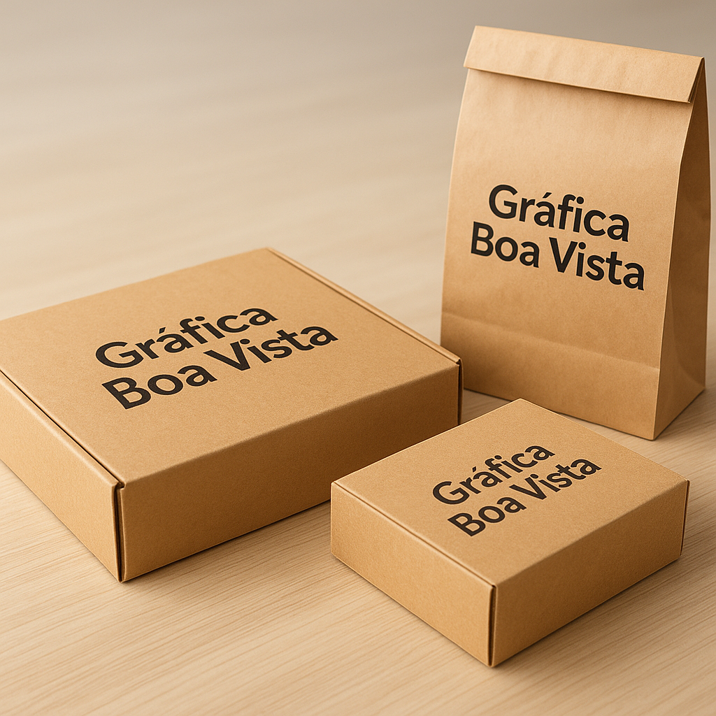 Caixas personalizadas produzidas em gráfica de Curitiba, com acabamento profissional e pronta para orçamento