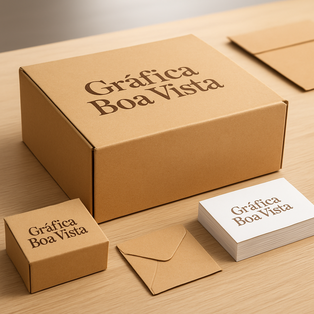Caixas personalizadas produzidas em gráfica de Curitiba, com acabamento profissional e pronta para orçamento