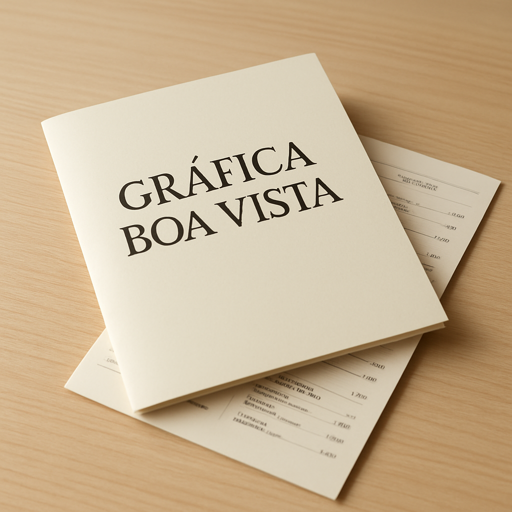 Cardápio para Delivery em ambiente profissional de clínica, produzido pela Gráfica Boa Vista em Curitiba