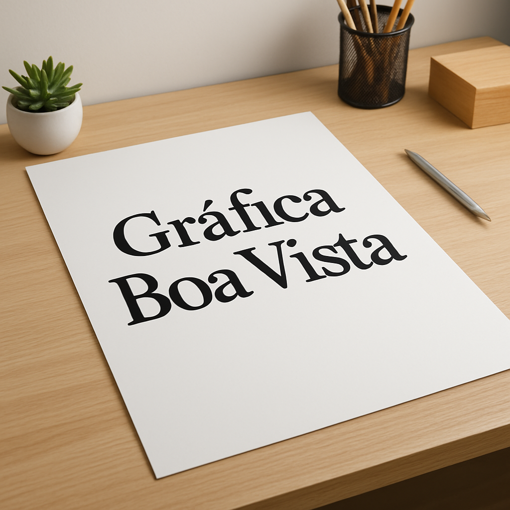 Cartaz A3 em produção em uma gráfica de Curitiba, com foco em qualidade de impressão e acabamento