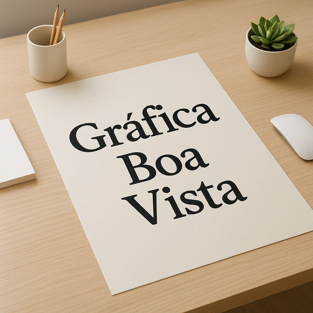 Cartaz A3 em recepção de clínica e consultório com ambiente profissional