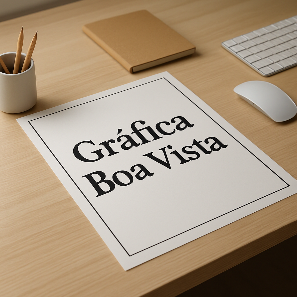 Cartaz A3 em recepção de clínica e consultório com ambiente profissional