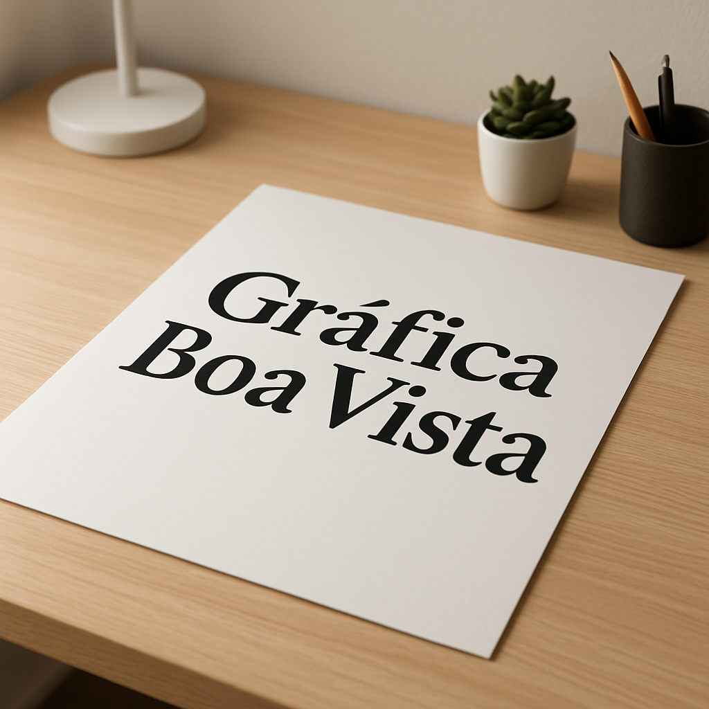Cartazes A3 impressos em ambiente de gráfica em Curitiba, mostrando acabamento profissional