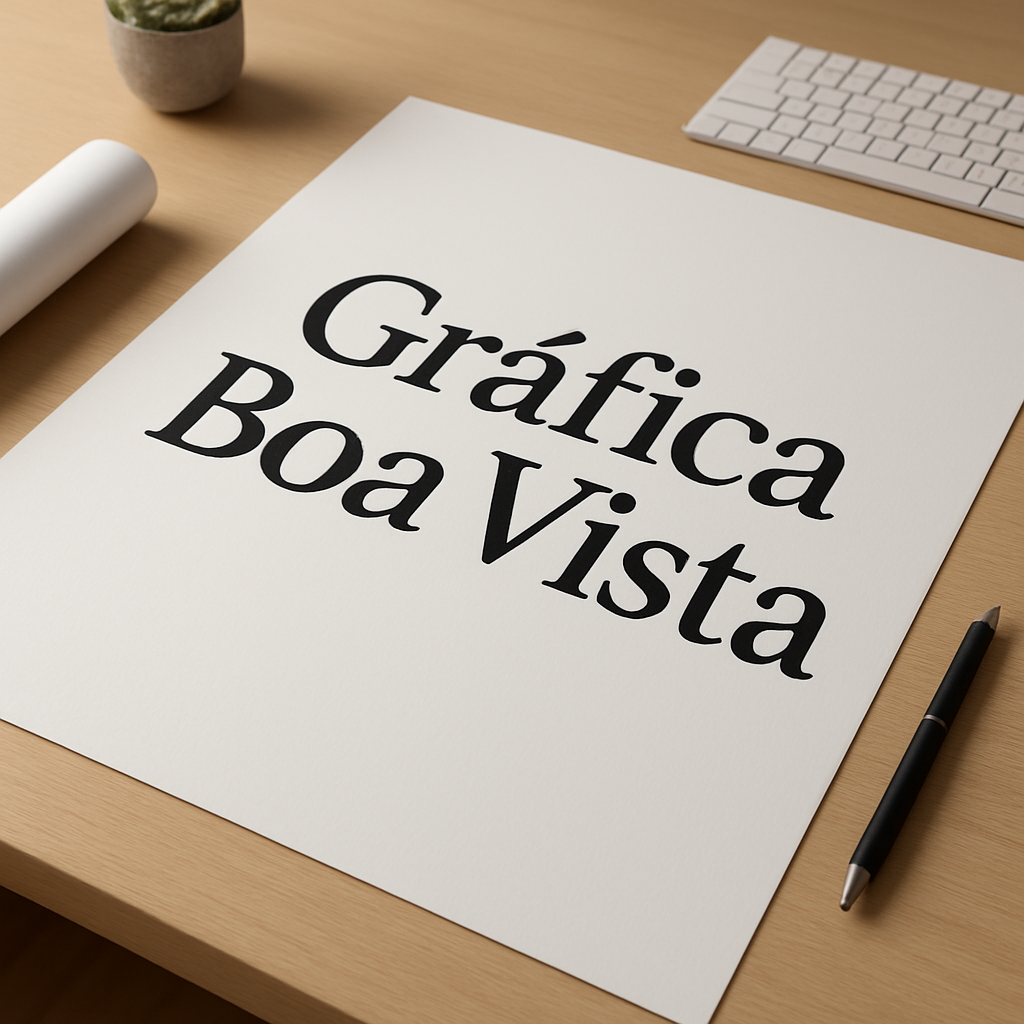 Cartaz A2 exposto em vitrine de loja, com visual profissional e cores vibrantes
