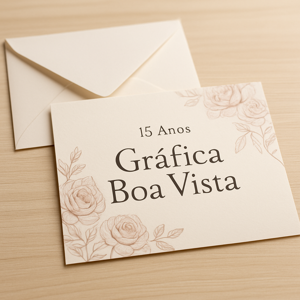 Convites de 15 anos elegantes com papel premium e acabamento sofisticado