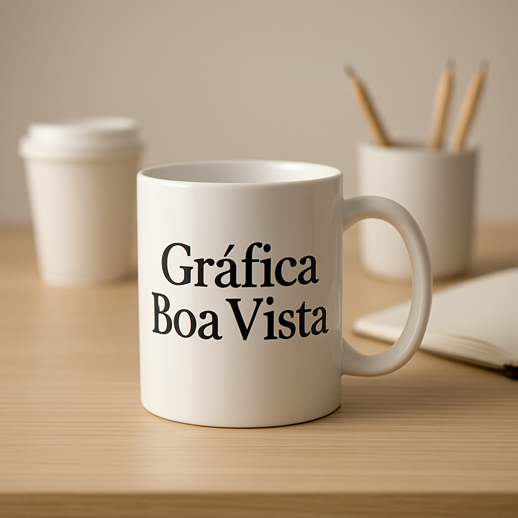 Copo personalizado em ambiente de estúdio, com visual profissional e foco em brinde para eventos